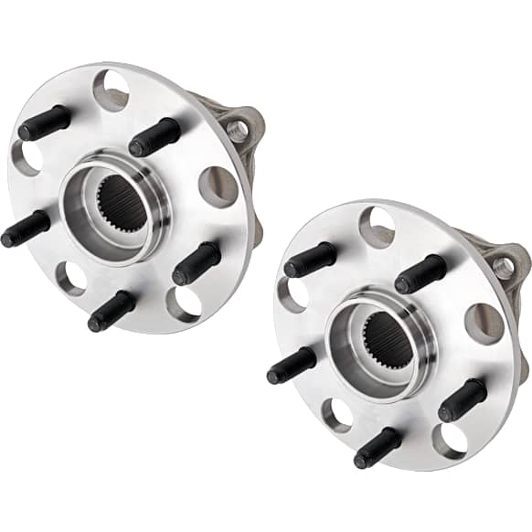 Rear, Driver and Passenger Side Wheel Hub, 5 Lugs, With Bearing
