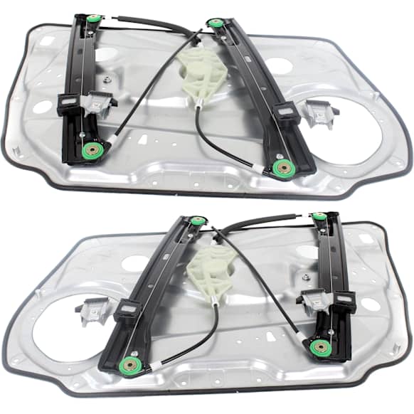Front, Driver and Passenger Side Power Window Regulator, Without Motor