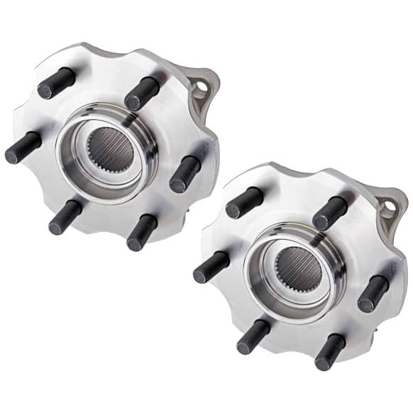 Rear, Driver and Passenger Side Wheel Hub, 6 Lugs, With Bearing