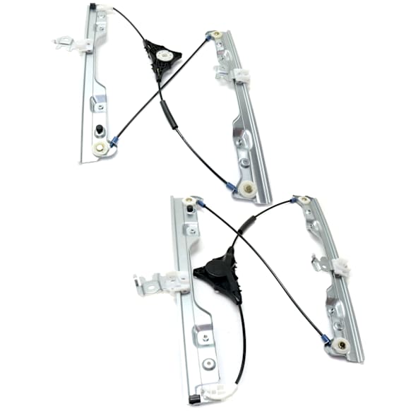 Front, Driver and Passenger Side Power Window Regulators, without Motors
