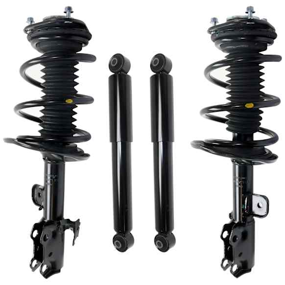 Front and Rear, Driver and Passenger Side Shock and Fully Loaded Strut