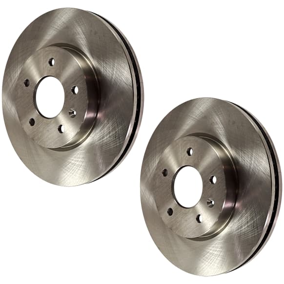 Front Brake Disc, Natural Finish, Plain Surface, Vented, 5 Lugs, 295.91 mm