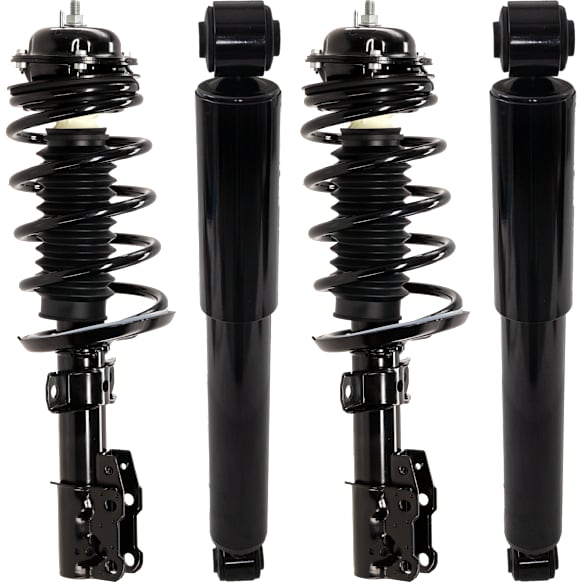 Front and Rear, Driver and Passenger Side Shock and Fully Loaded Strut