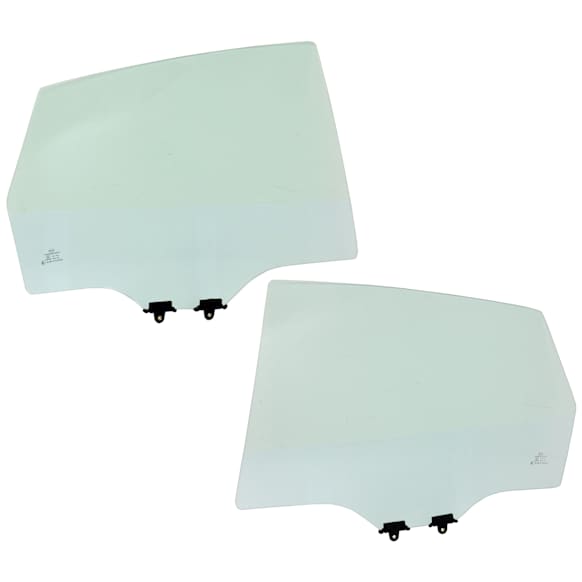 Rear, Driver and Passenger Side Door Glasses, Green Tint, Replaces NAGS No. FD23605 GTYN, FD23606 GTYN