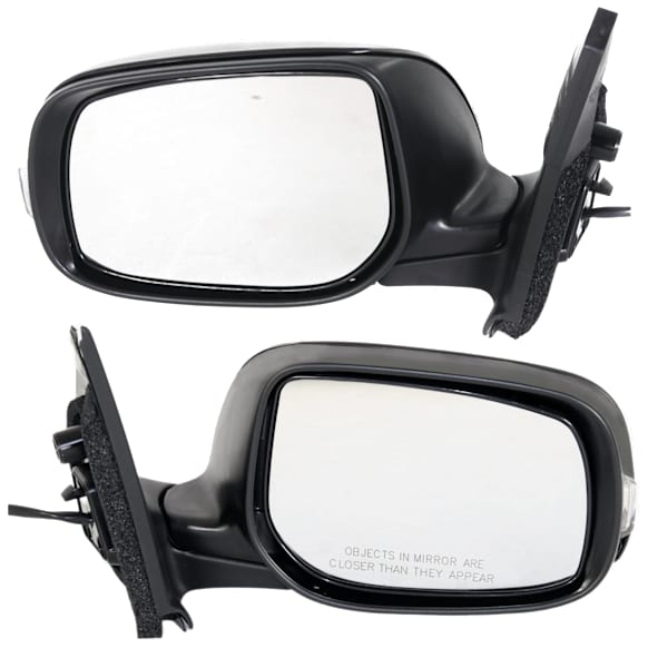 Driver and Passenger Side Mirrors, Power Adjust, Manual Folding, Non-Heated, Paintable, In-housing Signal Light, No Memory, No Puddle Light, No Auto-Dimming, No Blind Spot Feature
