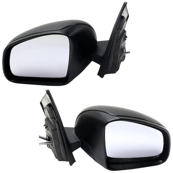 Driver and Passenger Side Mirrors, Manual Adjust, Manual Folding, Non-Heated, Textured Black, No Signal Light, No Memory, No Puddle Light, No Auto-Dimming