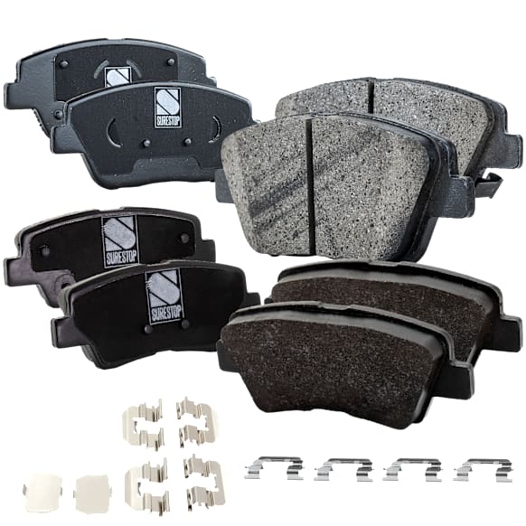 2014 Kia Optima - Front and Rear Front-Ceramic/Rear-Organic Brake Pad Set, 2.4L 4Cyl