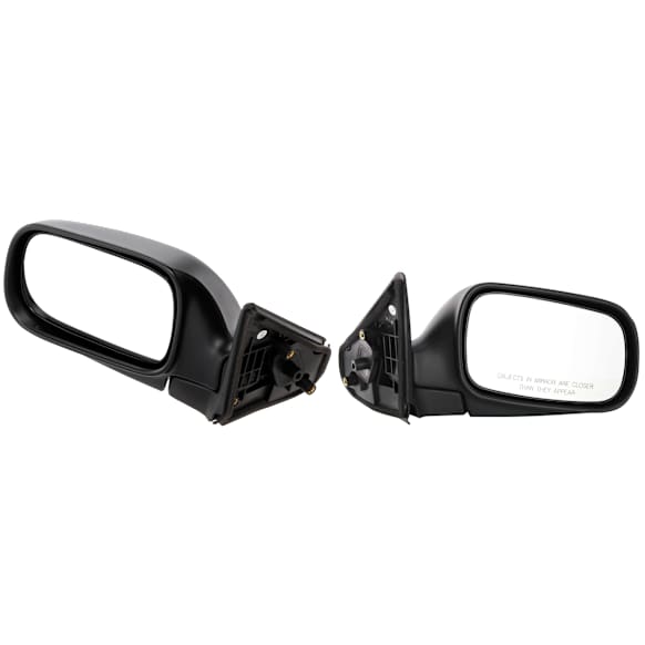 Driver and Passenger Side Mirror, Manual Adjust, Non-Heated, Manual Folding, Paintable, No Signal Light, No Memory, No Puddle Light, No Auto-Dim, No Blind Spot Feature