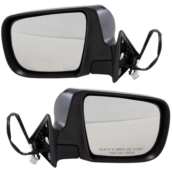 Driver and Passenger Side Mirrors, Power Adjust, Manual Folding, Heated, Paintable, In-housing Signal Light, No Memory, No Puddle Light, No Auto-Dimming, No Blind Spot Feature