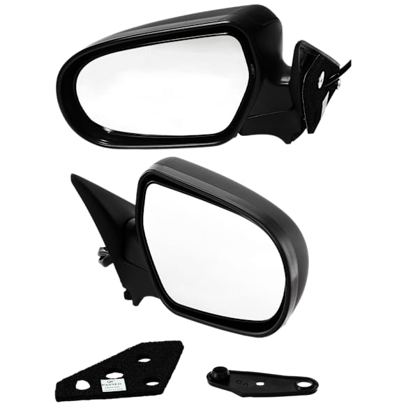 Driver and Passenger Side Mirrors, Power Adjust, Manual Folding, Non-Heated, Paintable, No Signal Light, No Memory, No Puddle Light, No Auto-Dimming, No Blind Spot Feature