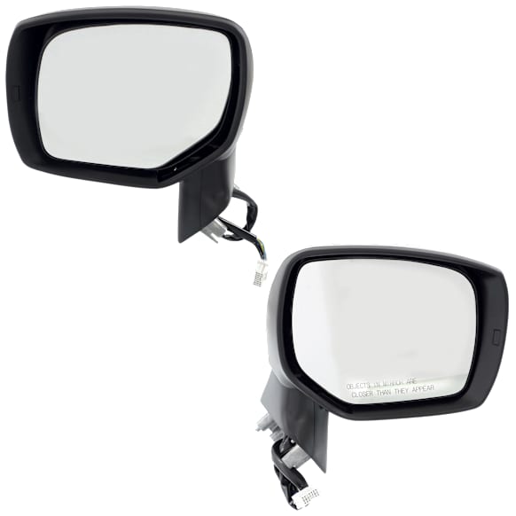 Driver and Passenger Side Mirrors, Power Adjust, Manual Folding, Heated, Paintable, In-housing Signal Light, No Memory, No Puddle Light, No Auto-Dimming, No Blind Spot Feature