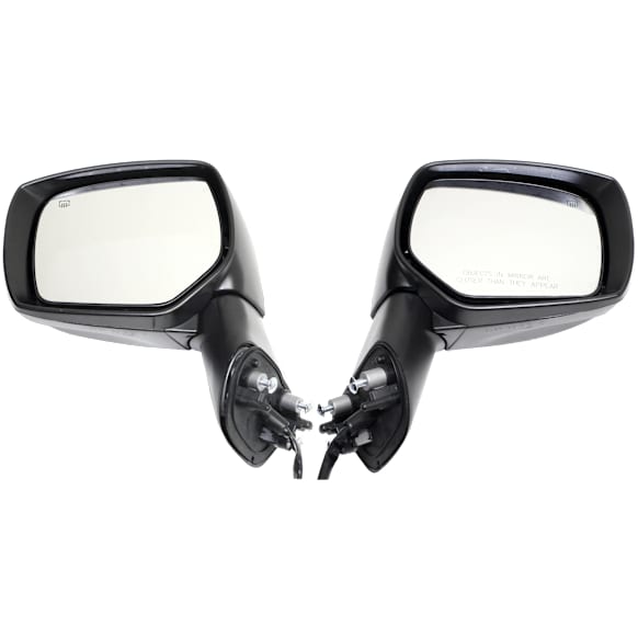2013-2014 Subaru XV Crosstrek - Driver and Passenger Side Mirror, Power Adjust, Heated, Manual Folding, Paintable, In-housing Signal Light, No Memory, No Puddle Light, No Auto-Dim, No Blind Spot Feature