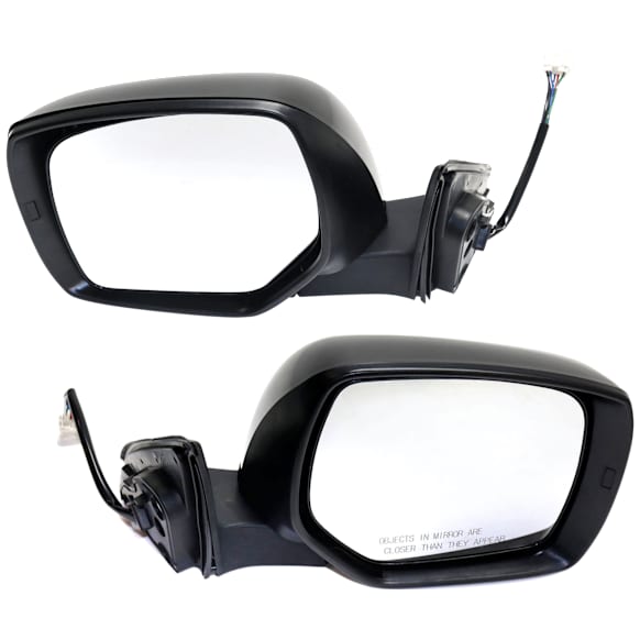 Driver and Passenger Side Mirrors, Power Adjust, Manual Folding, Heated, Paintable, In-housing Signal Light, No Memory, No Puddle Light, No Auto-Dimming, No Blind Spot Feature