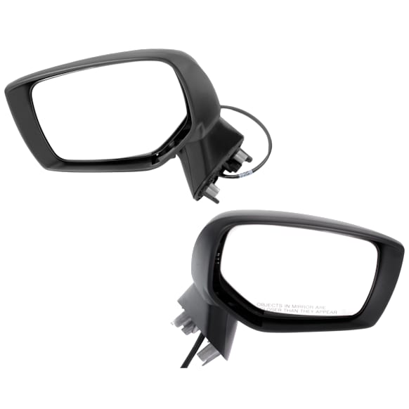 Driver and Passenger Side Mirror, Power Adjust, Non-Heated, Manual Folding, Paintable, No Signal Light, No Memory, No Puddle Light, No Auto-Dim, No Blind Spot Feature
