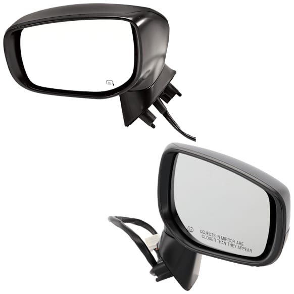 Driver and Passenger Side Mirrors, Power Adjust, Manual Folding, Heated, Textured Black, No Signal Light, No Memory, No Puddle Light, No Auto-Dimming, No Blind Spot Feature