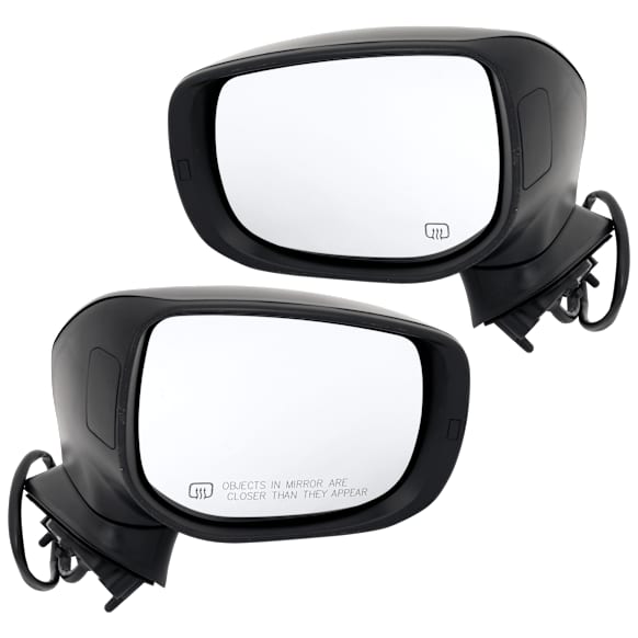 Driver and Passenger Side Mirrors, Power Adjust, Manual Folding, Heated, Paintable, In-housing Signal Light, No Memory, No Puddle Light, No Auto-Dimming, No Blind Spot Feature