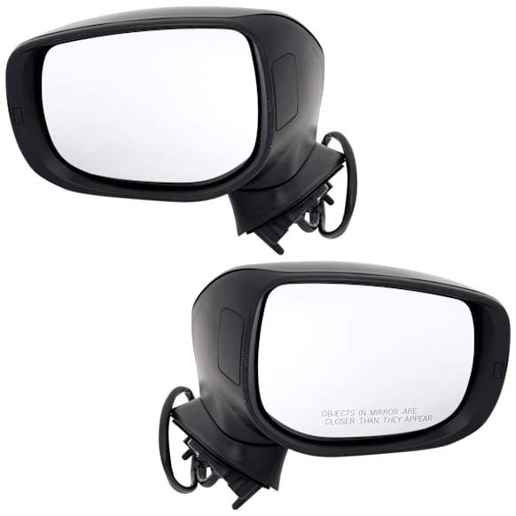 Driver and Passenger Side Mirrors, Power Adjust, Manual Folding, Non-Heated, Textured Black, No Signal Light, No Memory, No Puddle Light, No Auto-Dimming, No Blind Spot Feature