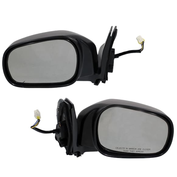 Driver and Passenger Side Mirrors, Power Adjust, Manual Folding, Heated, Textured Black, No Signal Light, No Memory, No Puddle Light, No Auto-Dimming, No Blind Spot Feature