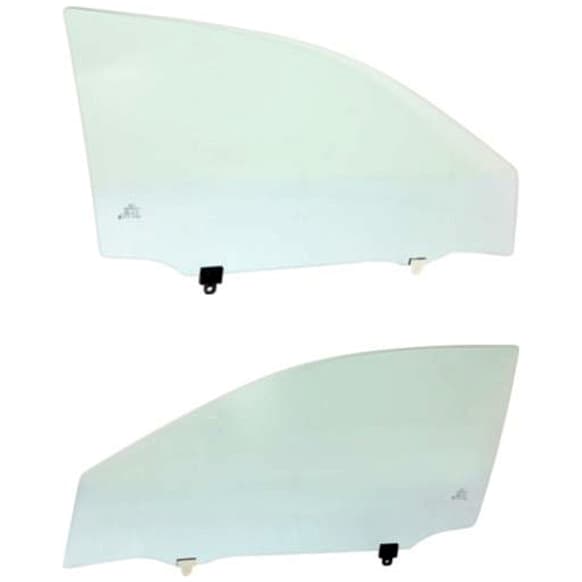 Front, Driver and Passenger Side Door Glasses, No Tint, Japan Built Vehicle, Replaces NAGS No. FD23691 GTYN, FD23692 GTYN