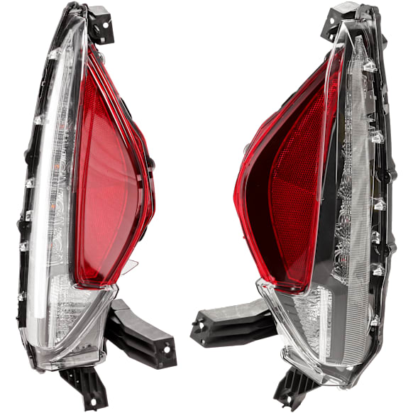 Rear, Driver and Passenger Side Turn Signal Light, With bulb(s), CAPA Certified
