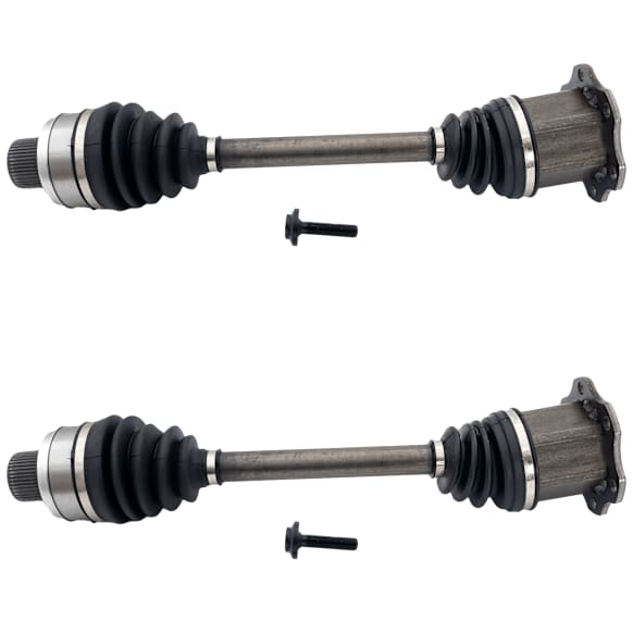 2014 Audi Q5 - Front, Driver and Passenger Side Axle Assembly, Updated Design, Standard Duty Replacement, 2.0L 4Cyl