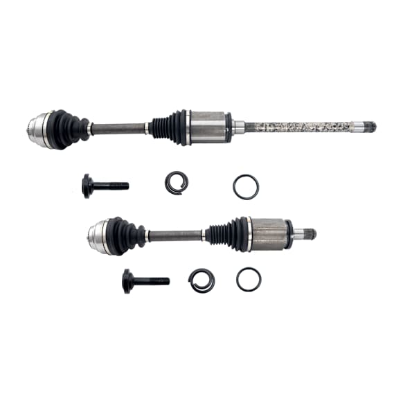 2011-2016 BMW 535i xDrive - Front, Driver and Passenger Side Axle Assemblies, AWD, Updated Design, Standard Duty Replacement