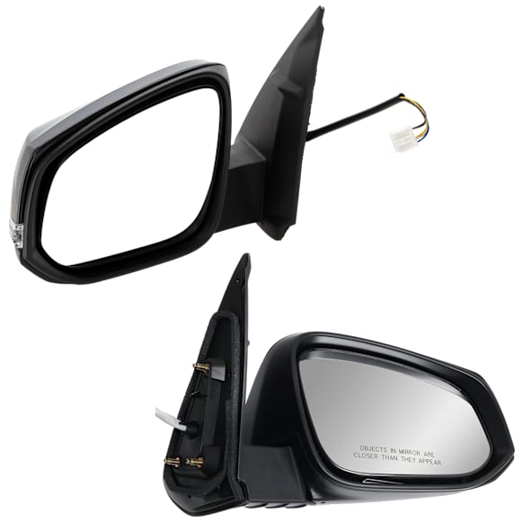 Driver and Passenger Side Mirrors, Power Adjust, Manual Folding, Heated, Paintable, In-housing Signal Light, No Memory, No Puddle Light, No Auto-Dimming, No Blind Spot Feature