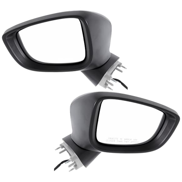 Driver and Passenger Side Mirrors, Power Adjust, Manual Folding, Non-Heated, Paintable, In-housing Signal Light, No Memory, No Puddle Light, No Auto-Dimming, No Blind Spot Feature