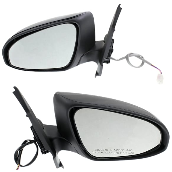 Driver and Passenger Side Mirrors, Power Adjust, Manual Folding, Non-Heated, Paintable, In-housing Signal Light, No Memory, No Puddle Light, No Auto-Dimming, No Blind Spot Feature