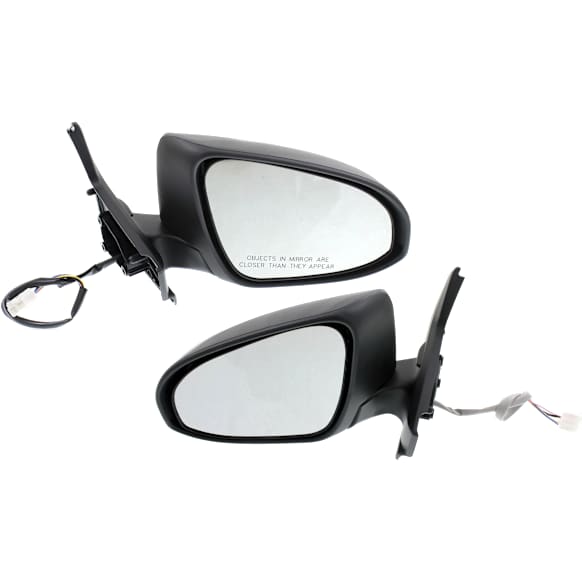 Driver and Passenger Side Mirrors, Power Adjust, Manual Folding, Heated, Paintable, In-housing Signal Light, No Memory, No Puddle Light, No Auto-Dimming, No Blind Spot Feature