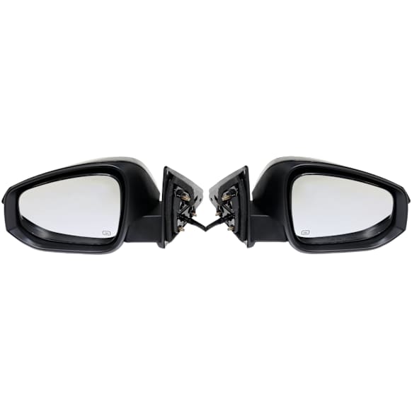 Driver and Passenger Side Mirrors, Power Adjust, Manual Folding, Heated, Paintable, In-housing Signal Light, No Memory, No Puddle Light, No Auto-Dimming, No Blind Spot Feature