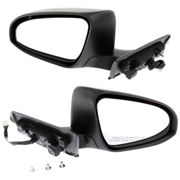 Driver and Passenger Side Mirror, Power Adjust, Heated, Power Folding, Paintable, In-housing Signal Light, No Memory, No Puddle Light, No Auto-Dim, No Blind Spot Feature