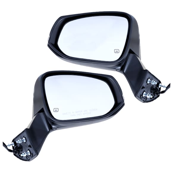 Driver and Passenger Side Mirrors, Power Adjust, Manual Folding, Heated, Paintable, In-Housing Signal Light, No Memory, No Puddle Light, No Auto-Dimming, No Blind Spot Feature