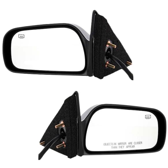 Driver and Passenger Side Non-Towing Mirrors, Power Adjust, Non-Folding, Heated, Paintable, No Signal Light, No Memory, No Puddle Light, No Auto-Dimming, No Blind Spot Feature