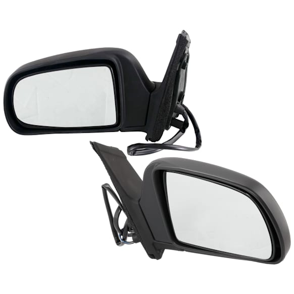 Driver and Passenger Side Mirror, Power Adjust, Heated, Manual Folding, Paintable, No Signal Light, No Memory, No Puddle Light, No Auto-Dim, No Blind Spot Feature
