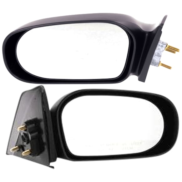 Driver and Passenger Side Mirrors, Manual Adjust, Non-Folding, Non-Heated, Textured Black, No Signal Light, No Memory, No Puddle Light, No Auto-Dimming, No Blind Spot Feature