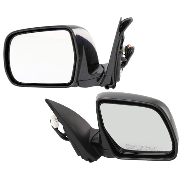 Driver and Passenger Side Mirrors, Power Adjust, Manual Folding, Non-Heated, Paintable, No Signal Light, No Memory, No Puddle Light, No Auto-Dimming, No Blind Spot Feature