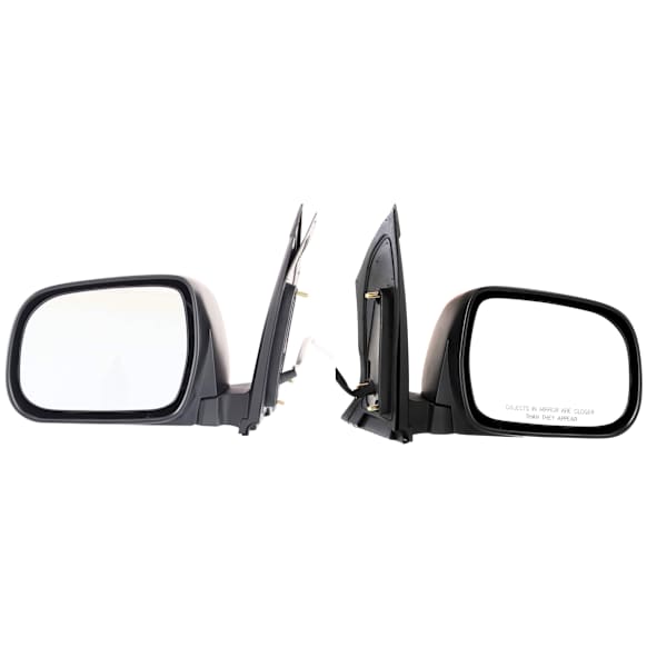 Driver and Passenger Side Mirrors, Power Adjust, Manual Folding, Heated, Textured Black, No Signal Light, No Memory, No Puddle Light, No Auto-Dimming, No Blind Spot Feature