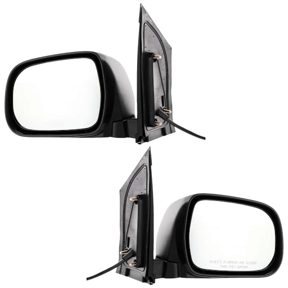 Driver and Passenger Side Mirrors, Power Adjust, Manual Folding, Non-Heated, Textured Black, No Signal Light, No Memory, No Puddle Light, No Auto-Dimming, No Blind Spot Feature