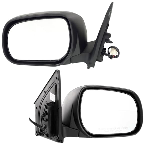 Driver and Passenger Side Mirror, Power Adjust, Heated, Manual Folding, Paintable, No Signal Light, No Memory, No Puddle Light, No Auto-Dim, No Blind Spot Feature
