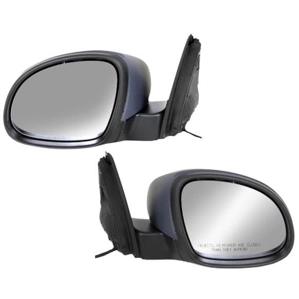 Driver and Passenger Side Mirrors, Power Adjust, Manual Folding, Heated, Paintable, In-housing Signal Light, No Memory, No Puddle Light, No Auto-Dimming, No Blind Spot Feature