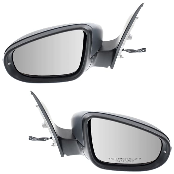 Driver and Passenger Side Mirrors, Power Adjust, Manual Folding, Heated, Paintable, In-housing Signal Light, No Memory, No Puddle Light, No Auto-Dimming, No Blind Spot Feature