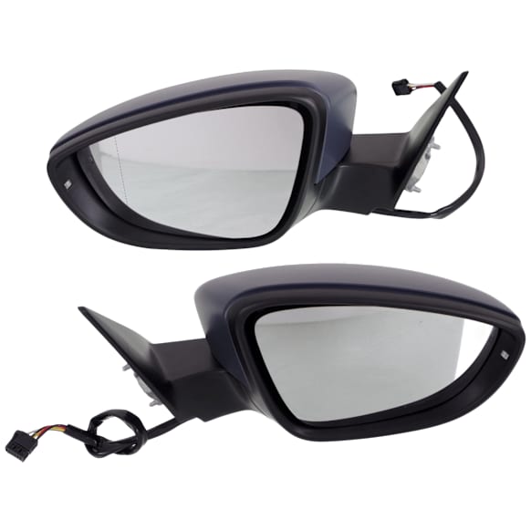Driver and Passenger Side Mirrors, Power Adjust, Manual Folding, Heated, Paintable, In-housing Signal Light, No Memory, No Puddle Light, No Auto-Dimming, No Blind Spot Feature