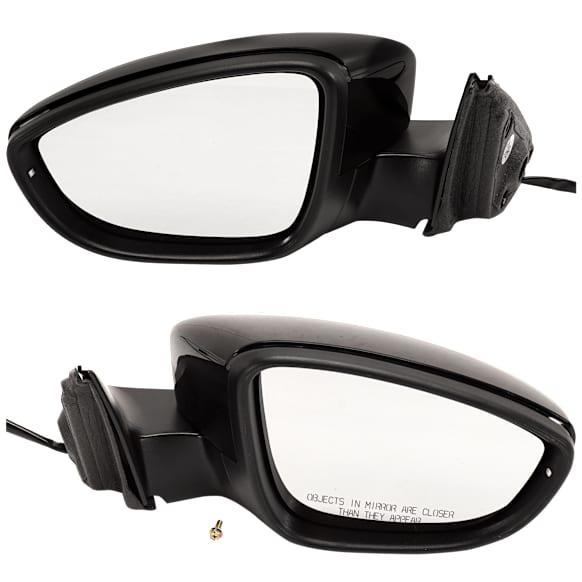 Driver and Passenger Side Mirrors, Power Adjust, Manual Folding, Heated, Paintable, In-housing Signal Light, No Memory, No Puddle Light, No Auto-Dimming, No Blind Spot Feature