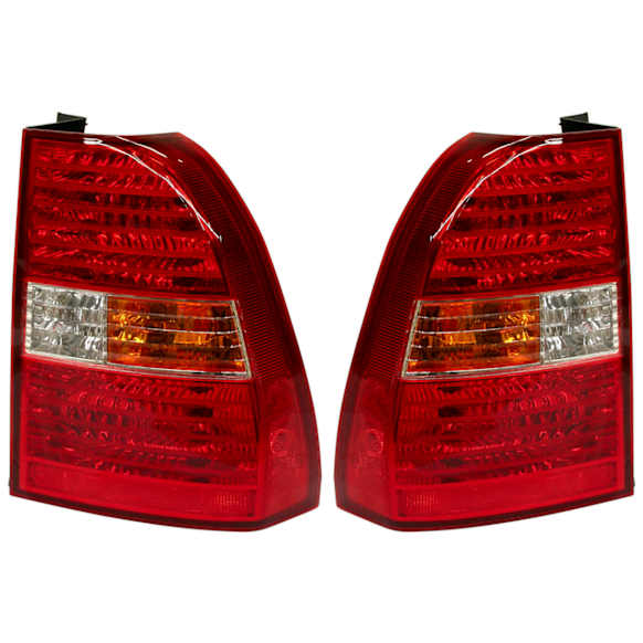 Driver and Passenger Side Halogen Tail Light, With bulb(s), OE Replacement, CAPA Certified
