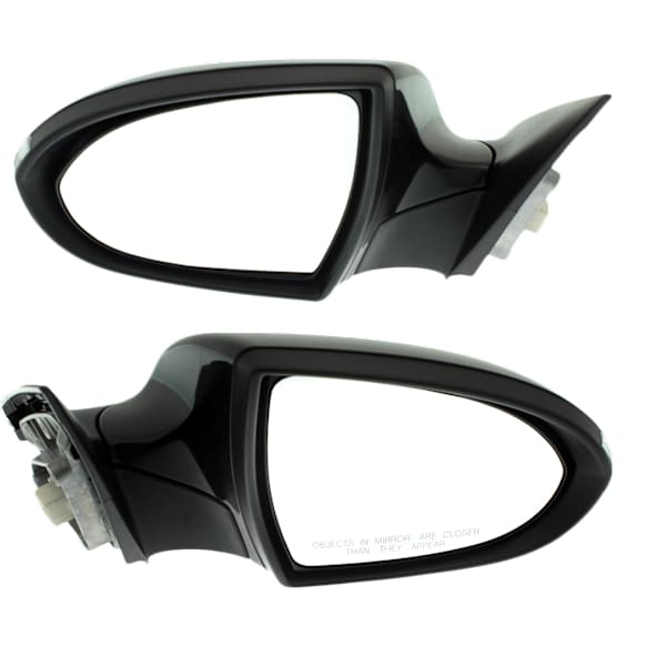 Driver and Passenger Side Mirror, Power Adjust, Heated, Power Folding, Paintable, In-housing Signal Light, No Memory, No Puddle Light, No Auto-Dim, No Blind Spot Feature