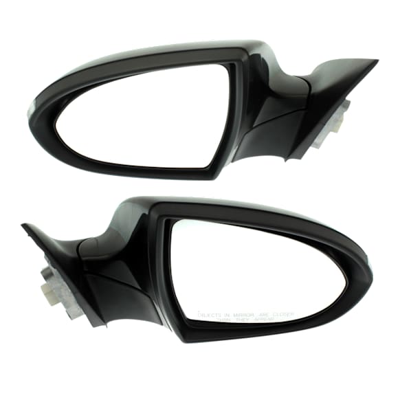 Driver and Passenger Side Mirror, Power Adjust, Non-Heated, Power Folding, Paintable, In-housing Signal Light, No Memory, No Puddle Light, No Auto-Dim, No Blind Spot Feature