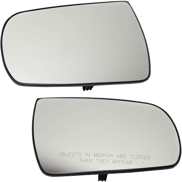 Driver and Passenger Side Mirror Glass, Heated, No Blind Spot Feature, Backing Plate Included