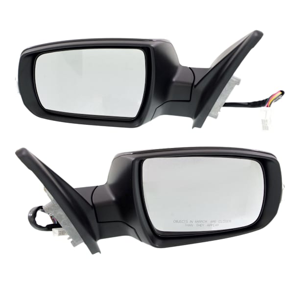 Driver and Passenger Side Mirrors, Power Adjust, Power Folding, Heated, Paintable, In-housing Signal Light, With memory, No Puddle Light, No Auto-Dimming, No Blind Spot Feature