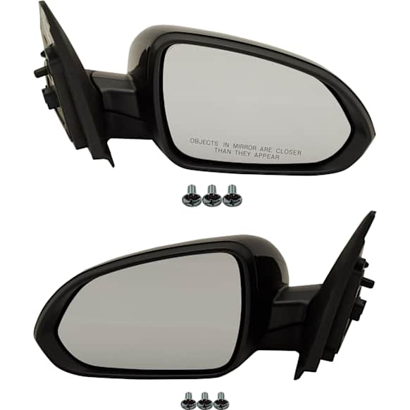 Driver and Passenger Side Mirror, Power Adjust, Heated, Manual Folding, Paintable, No Signal Light, No Memory, No Puddle Light, No Auto-Dim, No Blind Spot Feature